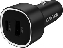 Autolaadija Canyon OnDrive 48 PD CNE-CCABR3AC, USB-A/USB-C, 48 W, must