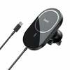Autolaadija Hoco CA90, MagSafe, Qi Wireless, 15 W, must