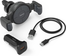 Autolaadija Hama FC10 Flex, 10 W, juhtmevaba, must