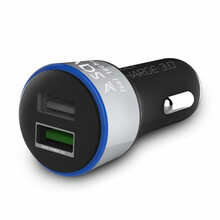 Autolaadija Savio SA-06/B, 2 x USB, 3.0 A, must