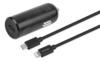 Autolaadija DELTACO USBC-CAR124, 1 x USB-C, 20 W, must