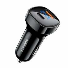 Autolaadija Acefast B4, 66 W, USB-C + USB-A, must
