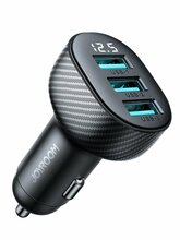 Autolaadija Joyroom JR-CCD03, 3 x USB-A, 17 W, must