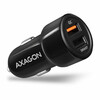 Autolaadija Axagon PWC-QC5, 2 x USB, 31.5 W, must/oranž
