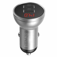 Autolaadija Baseus CCBX-0S, 2 x USB, 4.8 A, 24 W, hõbe