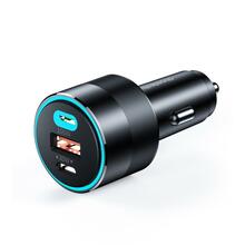 Autolaadija Choetech TC0011, 2 x USB-C, 1 x USB-A, 130 W, must