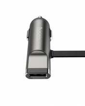 Autolaadija Hoco Universal UCL01, apple+micro USB, hall