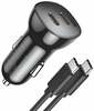 Autolaadija Choetech TC0008, 2 x USB-C, 40 W, must