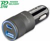Autolaadija 4SMARTS Rapid+, USB Type A/C, 27 W, hall/must