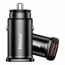 Autolaadija Baseus CCALL-DS01, 2 x USB, QC3.0, 5 A, 30 W, must