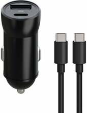 Autolaadija Maxlife MXCC-04, 1 x USB-C, 1 x USB, 20W