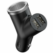Autolaadija Baseus CCALL-YX01, 2 x USB, 3.4 A, 40 W, must