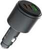 Autolaadija Devia Extreme Metal, 1 x USB, 2 x USB-C, 116 W, must