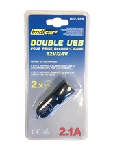 Autolaadija Imdicar, 2 x USB