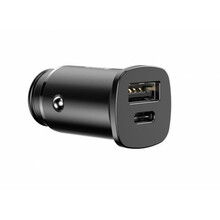 Autolaadija Baseus Square CCALL-AS01, 2 x USB, 5 A, 30 W, must