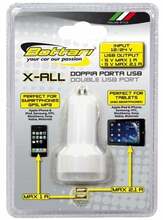 Autolaadija Bottari X-ALL, 2 x USB, 2.1 A