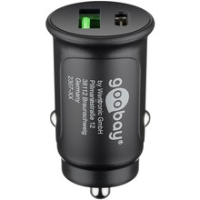 Autolaadija Goobay USB/USB-C, PD, 27 W, must