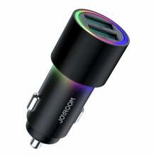Autolaadija Joyroom JR-CL10, 2 x USB, 4.8 A, 24 W, must
