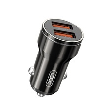 Autolaadija XO CC48, 2 x USB, 2.4 A, must