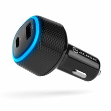 Autolaadija ALOGIC RAPID CRCA57, 2 x USB-C/USB-A, must