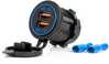 Autolaadija Amio AMIO-04218, 2 x USB, QC 3.0, veekindel, 12-24 V