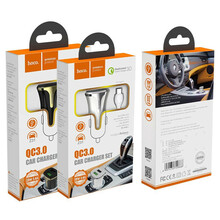 Autolaadija Hoco Z31, USB + lightning, QuickCharge 3.0A, must