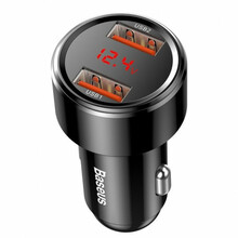 Autolaadija Baseus Magic Series CCMLC20A-01, 2 x USB, QC 3.0, 45 W, must