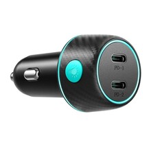 Autolaadija Joyroom CCN02, 2 x USB-C, PD, 70 W, must
