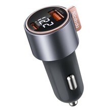 Autolaadija Mcdodo CC-5670, 1 x USB-A, 1 x USB-C, 75 W, must