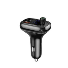 Autolaadija Baseus T Typed S-13, 2 x USB, USB-C, 36 W, must