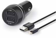Autolaadija Philips DLP2357V/10, 2 x USB, 15.5 W, must