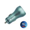 Autolaadija Extra Digital SC230228, USB 2.0/USB 3.0, 30 W, roheline