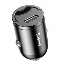 Autolaadija Baseus Tiny Star VCHX-B0G, USB-C, 12-24 V, 30 W, hall