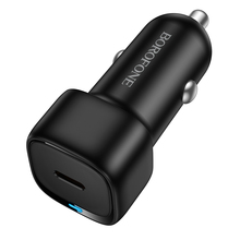 Autolaadija Borofone BZ34A Cloud, USB-C, PD, 20 W, must / valge