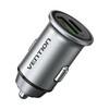 Autolaadija Vention FFBH0, 2 x USB A+C, 18/20 W, hall
