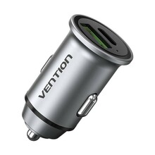 Autolaadija Vention FFBH0, 2 x USB A+C, 18/20 W, hall