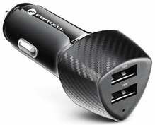 Autolaadija Forcell CC50-2A36W, 2 x USB 3.0, 36 W, must