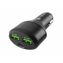 Autolaadija Natec Coney NUC-1981, 2 x USB, 1 x USB-C, 84 W, must
