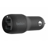 Autolaadija Belkin CCB001btBK, 2 x USB-A, 24 W, must