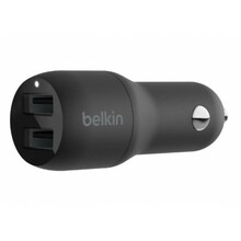 Autolaadija Belkin CCB001btBK, 2 x USB-A, 24 W, must