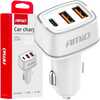 Autolaadija Amio AMiO-03890, 2 x USB-A + USB-C, 32 W, 12/24 V