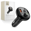 Autolaadija Tech-Protect CC06, 3 porti, PD 72 W, saatjaga, must