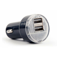 Autolaadija Gembird EG-U2C2A-CAR-02, 2 x USB, 2.1 A, must