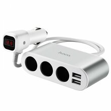 Autolaadija Hoco Z13, 2 x USB, 2.1 A, hõbedane