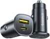 Autolaadija Baseus GoTrip, USB-A + USB-C, QC PD, 30 W, must