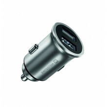 Autolaadija Swissten Metal Premium, 2 x USB, 4.8 A, hõbe