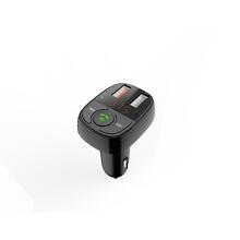 Autolaadija Devia Smart FM Transmitter, 1 x USB-C, 2 x USB, 30 W, must