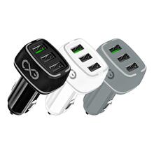 Autolaadija Orno EXC, 3 x USB, 33 W, mix värv