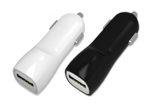 Autolaadija Tellos, dual USB, 1 A + 2 A, valge
