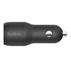 Autolaadija Belkin BKN-CCB001BTBK, 2 x USB-A, 24 W, must